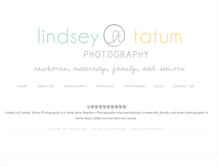 Tablet Screenshot of lindseytatumphotography.com